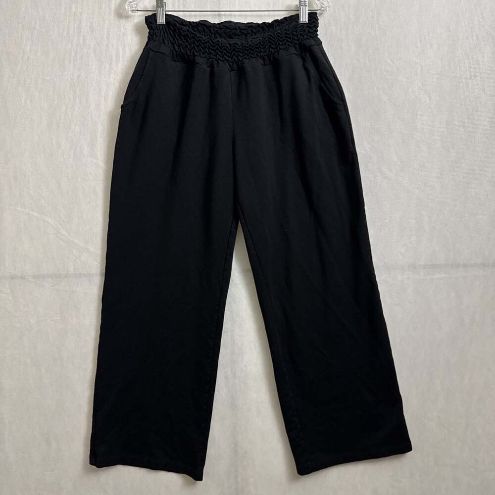 Kira Grace Women's Size XL Black Tencel Blend Wide Leg Pull on Stretch Pants
